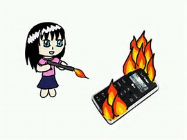 cell phone fire
