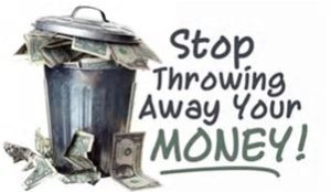 throwing away money